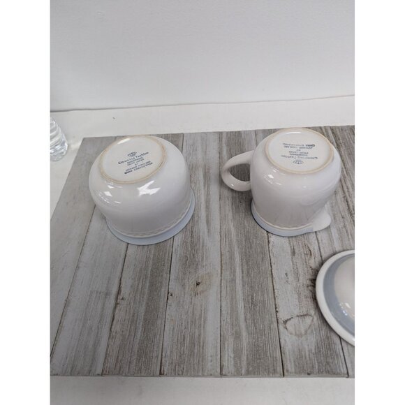 Vintage Johann Haviland Blue Bouquet Crowning Fashion Sugar Bowl Creamer Pitcher - Picture 7 of 9